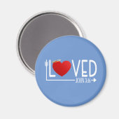 Simple amour Bible Verse Valentine | Magnet (Recto/Verso)