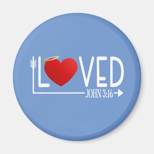 Simple amour Bible Verse Valentine | Magnet (Devant)