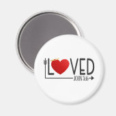 Simple amour Bible Verse Valentine | Magnet (Recto/Verso)