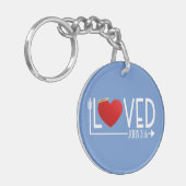 Simple amour Bible Verse Valentine | Porte-clé (Devant gauche)