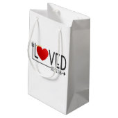 Simple amour Bible Verse Valentine | Sac Cadeau (Dos Angle)