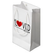 Simple amour Bible Verse Valentine | Sac Cadeau (Devant Angle)