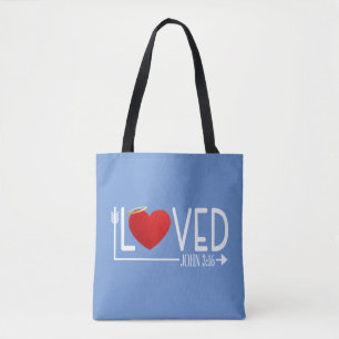 Simple amour Bible Verse Valentine   Sac fourre-to