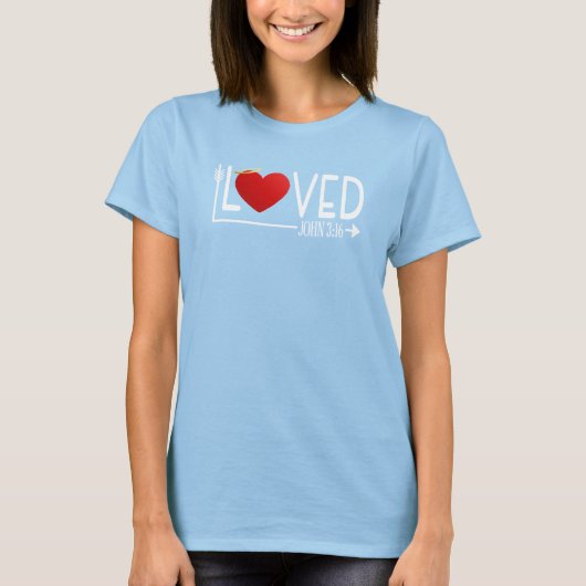 Simple amour Bible Verse Valentine | T-shirt (Devant)