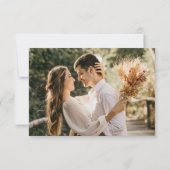 Simple Amour et Merci Coeur avec Mariage photo (Dos)