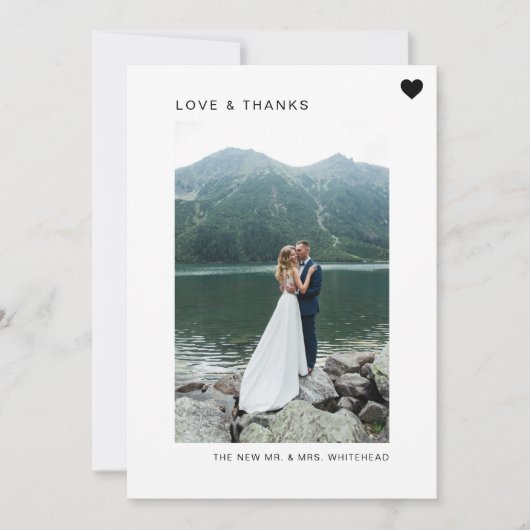 Simple Amour et Merci photo Blanc (Devant)