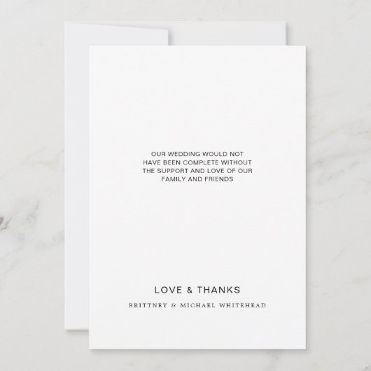 Simple Amour et Merci photo Blanc (Dos)