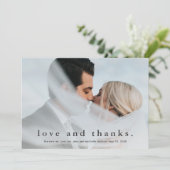 Simple Amour et Merci photo Mariage (Debout devant)