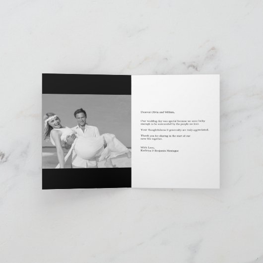 Simple Amour & Merci 5 Multi Photo Modern Mariage (Intérieur)