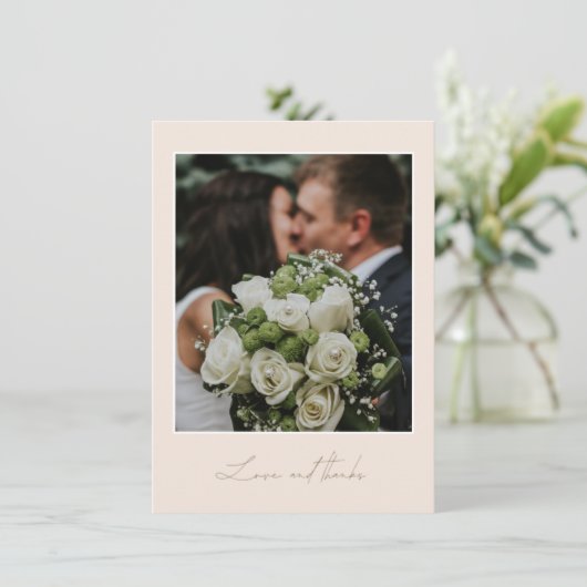 Simple amour Merci Mariage photo Merci (Debout devant)