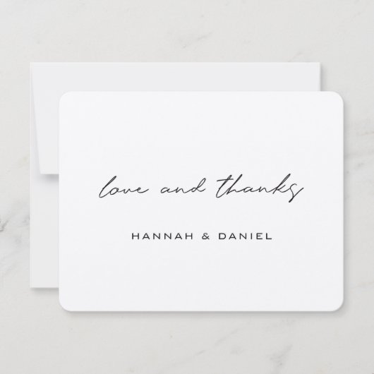 Simple amour rustique et merci Brown Mariage Kraft (Devant)