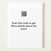 Simple analyse de code Q R modèle d'événement méti (Dos)
