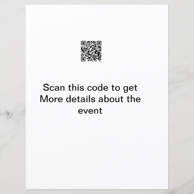 Simple analyse de code Q R modèle d'événement méti (Devant)