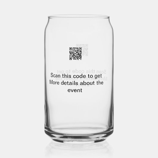 Simple analyse de code Q R modèle d'événement méti (Recto)