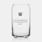 Simple analyse de code Q R modèle d'événement méti (Verso)