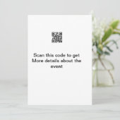 Simple analyse de code Q R modèle d'événement méti (Debout devant)