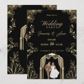 Simple and Affordable Rustic Wedding Invitations (Devant / Derrière)