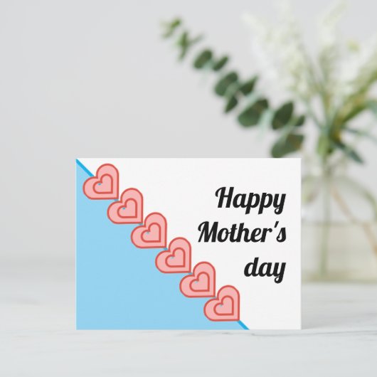 Simple and Beautiful with Heart Briefkaart (Staand voorkant)