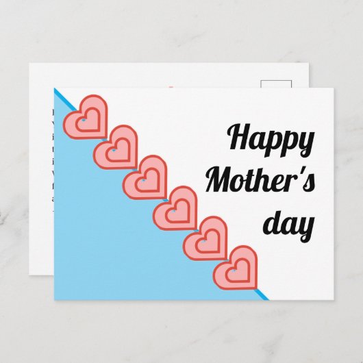 Simple and Beautiful with Heart Briefkaart (Voorkant / Achterkant)