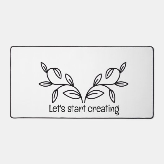 Simple and calm design desk mat (Recto)