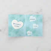 Simple and elegant wedding invitation in Sky Blue (Intérieur)
