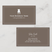 Simple anglais Bulldog Carte de visite (Devant / Derrière)