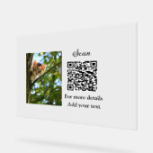 Simple animal name details QR code add text photo (Angle)