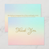 Simple Aquarelle Blend Business Carte de remerciem (Devant / Derrière)