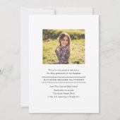 Simple Arché Année 2 Faire-part de graduation phot (Dos)