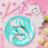 simple assiette blanche (Fête)