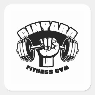 Simple autocollant de gym / fitness plus fort ch