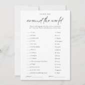 Simple Autour Du Monde Fête des mariées Carte De J (Devant)