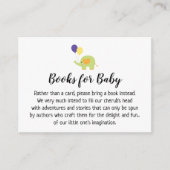 Simple avec Elephant Book Request Insert Cartes (Devant)