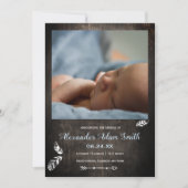 Simple aventure bébé garçon faire-part de naissanc (Devant)