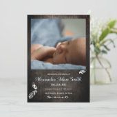 Simple aventure bébé garçon faire-part de naissanc (Debout devant)