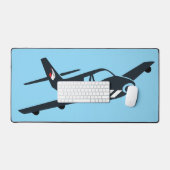 Simple Aviation, avion Monogram sur bureau bleu (Clavier et souris)