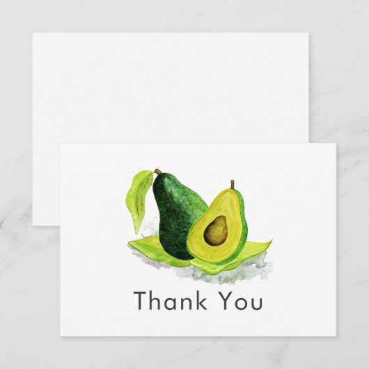 Simple Avocado Merci à vie fixe (Devant / Derrière)