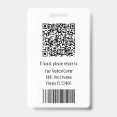 Simple Badge de gynécologue obstétricien (Arrière)