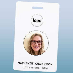 Simple badge de nom d'entreprise pour photo d'iden