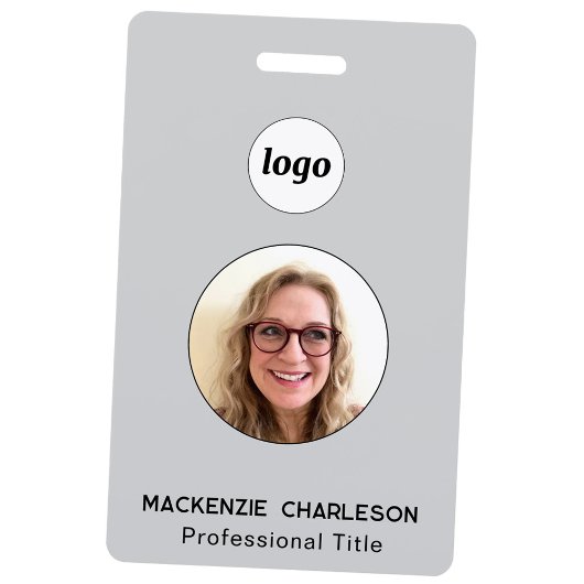 Simple badge de nom d'entreprise pour photo d'iden