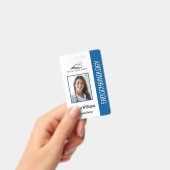 Simple Badge infirmière Bleu (Manuel / portable)