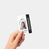 Simple Badge infirmière noir (Manuel / portable)
