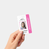 Simple badge infirmière rose (Manuel / portable)
