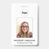 Simple badge nominatif pour entreprise (Avant)
