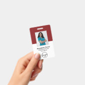 Simple badge professionnel d'entreprise (Manuel / portable)