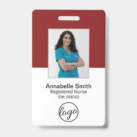 Simple badge professionnel d'entreprise (Avant)