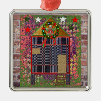 Simple Bahay Kubo Metalen Ornament