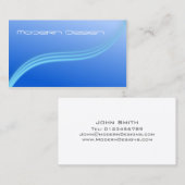 Simple bain bleu moderne - Carte de visite (Devant / Derrière)