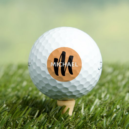 Simple balle monogramme pour un golfeur (T-shirt Insitu)
