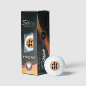 Simple balle monogramme pour un golfeur (Conditionnement)